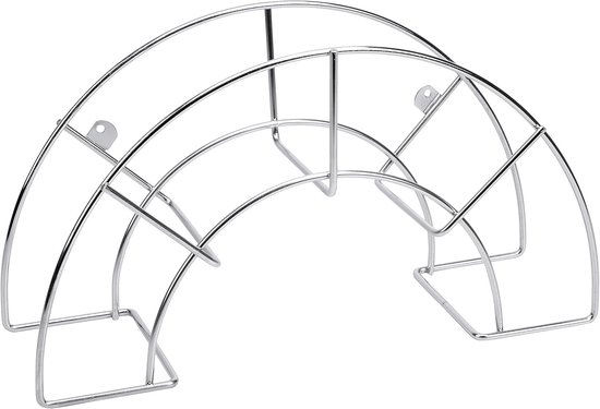 03303 18/8 Grote RVS Muur Slang Stand - Zilver