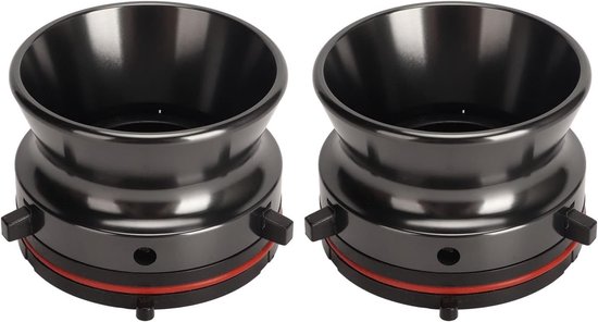 1 Paar NAB Hub Adapters van 25 cm van Aluminium Legering - NAB Hub Adapter voor Reel-to-Reel Spelers, Compatibel met Studer, ReVox, Akai en Teac - Ideaal voor Audio Enthousiastelingen en Professionele Geluidsopnames