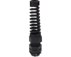 1 stuk Wiska wartel M25 doorlaat 9-17mm met knikbeschermer Zwart - Push In Cable Gland van Merkloos
