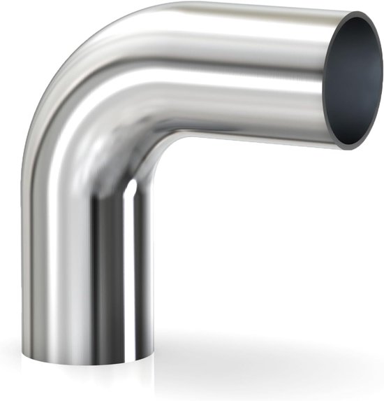 1 stuks 90 graden elleboog aluminiumlegering buis 1"OD, pootlengte 4" (100 mm), buis voor koelsystemen
