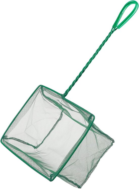 10-25 cm aquariumschepnet met gevlochten metalen handgreep, klein