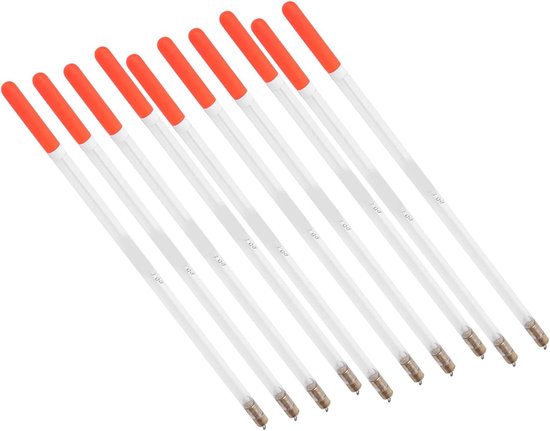 10-delige set duurzame plastic dobbers en assorti dobberbuizen voor zeevissen, ijsvissen en stroomvissen met veelzijdige visvoer en aas
