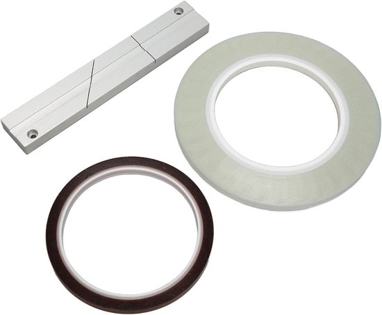 10-Inch Tape Splicing Set - Verstelbare Lengte - Nauwkeurig Ontwerp - Reel to Reel Tape Splicing Kit - Open Reel to Reel Tape Media - voor Revoxsonido - HTML Content nodig - 1/4" Breed . van Merkloos