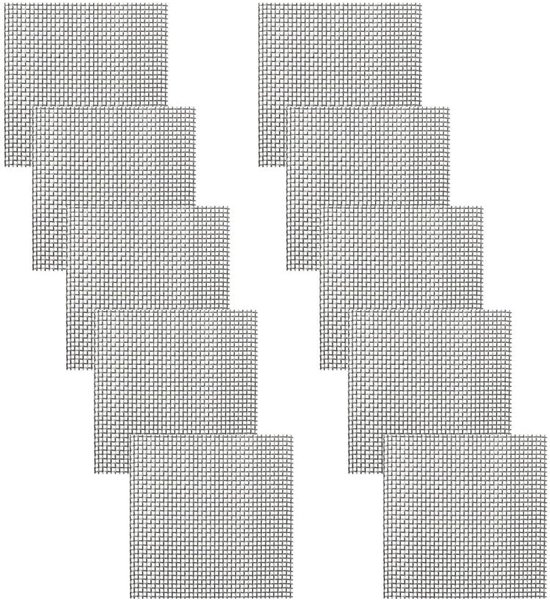 10 STKS Aquarium Fish Tank Wire Mesh Pad Moss Net, Roestvrij Staal Decoratieve Aquatische Wire Mesh Pad Moss Net voor Aquarium Fish Tank