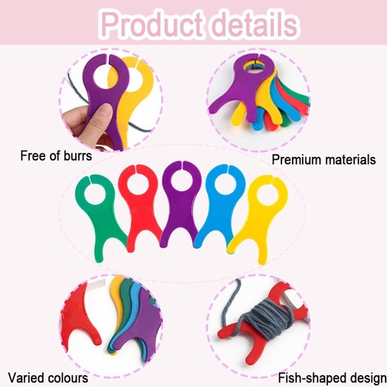 10 Stuks Garen Klosje Plastic Kronkelende Board Grote Weave Winder Tool Haak Weave Winders Voor Naaien Haak Kruissteek Craft DIY Duurzame Draagbare Naaimachine Draad Houders