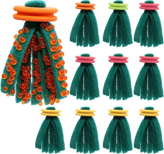 10 stuks lachmopp aquarium, lokborstels, koivis, lachmop, Medaka, zachte drijvende eierverzamelaar voor visluik viskweekbenodigdheden, geschikt voor Guppy Betta