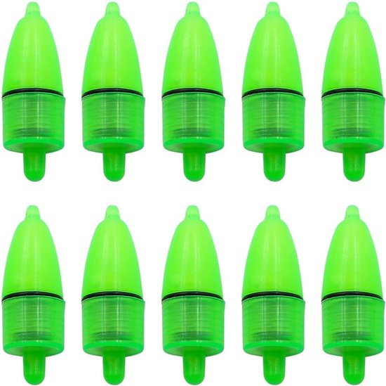 10 Stuks Nacht Vloeiend Vissen LED Licht Alarm met Clip voor Karper - Visalarm met Geluid, Alerter en Viswaarschuwing