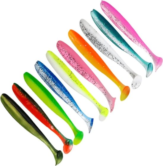 10 Stuks - Roofvis Kunstaas - Softbait - Visaas - Hengelsport Kunstaas Shad - Snoek - Baars - LOUZIR van LOUZIR