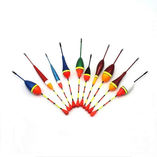 10 stuks visdobbers, visdobbers, visdobbers, voor zwembad, wilde vissen, meer, zeevissen.