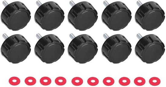 10 Stuks Visgrip Schroeven met Deksel, Schroefcapsules en Afdekkappen voor Hengel en Reel