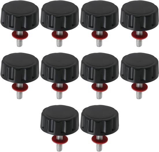 10 Stuks Zwarte Schroefdoppen voor Hengelhandvat - Perfect voor Vissen, Hengelsport en Accessoires