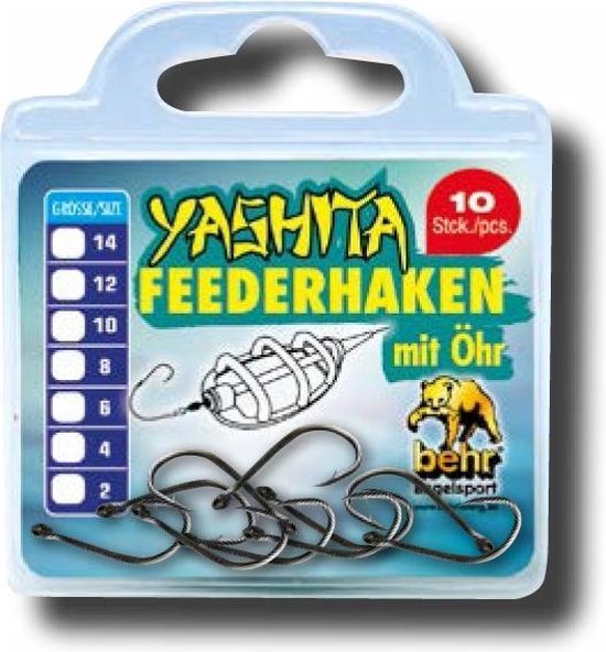 10 x Feederhaken Met Oog Maat 6 Feeder Haken Feedermontage Feederhaakjes Oogje Haakjes Feederen Vis