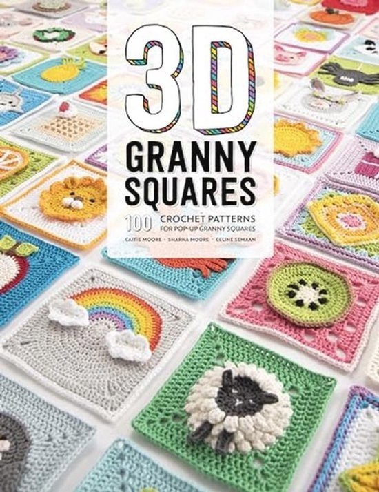 100 Haakpatronen voor 3D Granny Squares