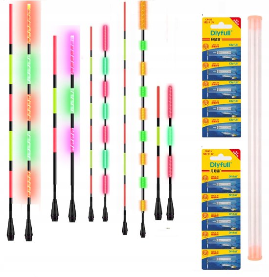 100 LED Hengelantennes + 30 CR425 Batterijen - Merkloos