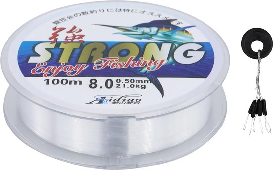 100 meter vislijn monofilament - Sterke nylon visdraad voor zeevissen en ambachten