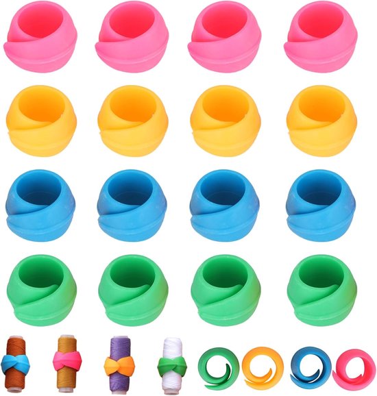 100 Stks Spool Klem, Siliconen Draad Spool Huggers, Draad Spool Savers voor Naaien en Borduurmachine Draad Spoelen