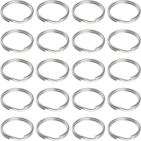 100 Stuks 15mm Kleine Splitringen met Dubbele Lussen voor Sieraden, Kettingen, Armbanden en DIY Projecten