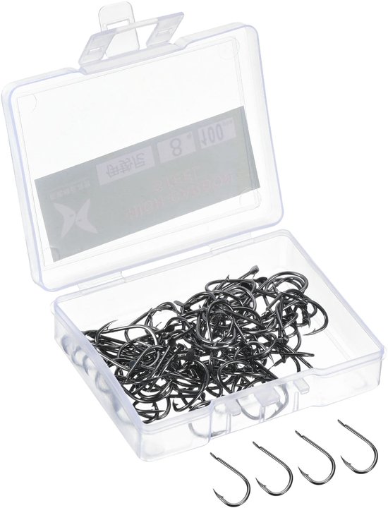 100 Stuks 15x9mm J-vormige Engelse Haken voor Zoet- en Zoutwater