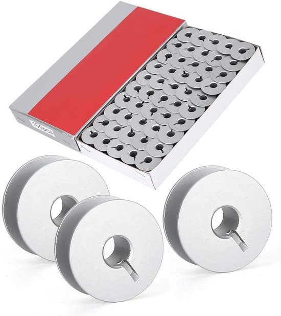 100 Stuks Aluminium Spoelen voor Industriële Naaimachines, Universele Naaiaccessoires en Vervangingsonderdelen