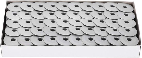 100 Stuks Aluminium Spoelen voor Industriële Naaimachines zonder Gaten, Duurzaam en Praktisch voor Efficiënt Naaiwerk