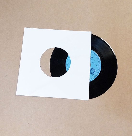 100 Witte Singles 7" Hoesjes van Nagaoka
