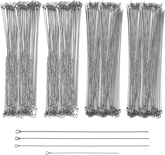 100pcs Stainless Steel Wire Spinner Baits Shank - 8.7 16cm Spinner Rod - Stainless Steel voor Vissen - Aas Maken