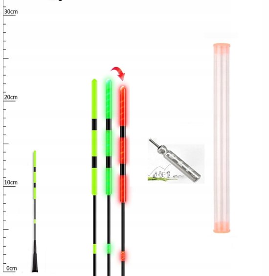 100x Vangst Indicatoren - Kleurwissel + 30x Batterijen