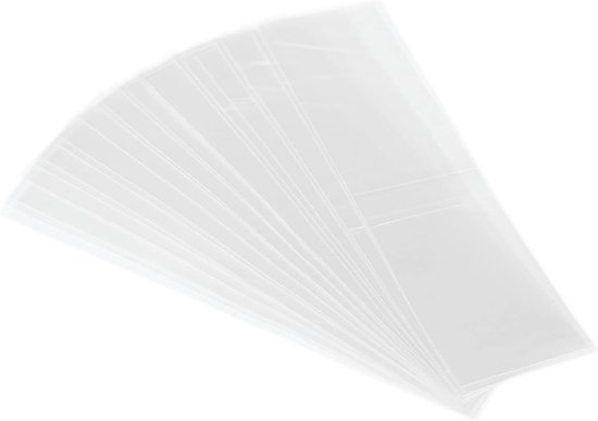 108x30mm Perforated Shrink Bands - 250 Pack PVC Shrink Film - Tire Fits Cap Diameter 2.6 to 2.64 Inch - voor Potten - Blikken - Duidelijke Verpakking van Merkloos