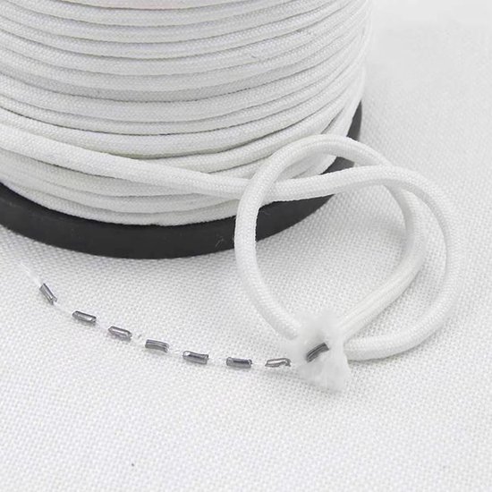 10m Zware Lood Tape voor Gordijnen, Mosquito Mesh Gewicht Draad, Ideaal voor Buiten en Zware Draperies (30g)