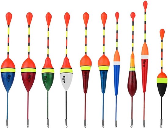 10pcs floating fish floats bobbers trout floating wood slip fishing bobbers fishing float and bobber - ShopVlot