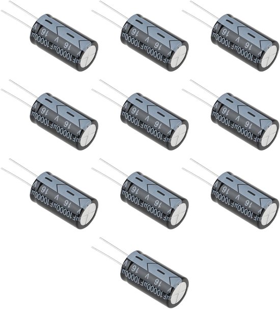 10x Radiale Lood Aluminium Elektrolytische Condensatoren 10000μF 16V voor Audio Versterkers