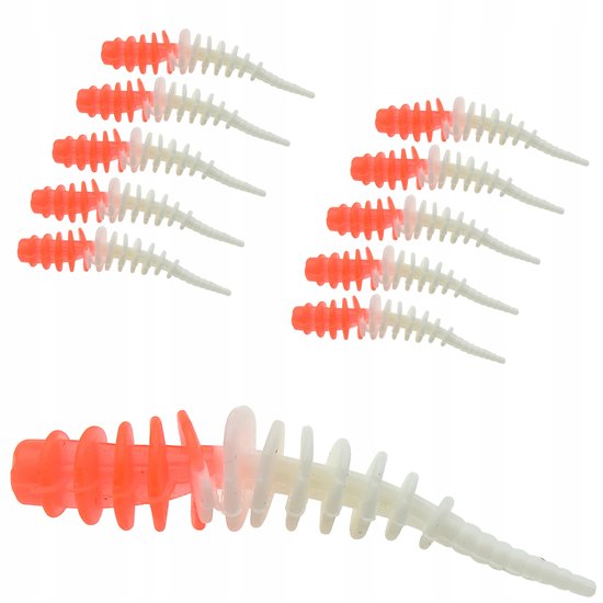 10x TANTA Zachte Rubberen Vis Lokaas 5cm 0.8g Baars Forel Snoekbaars van TANTA