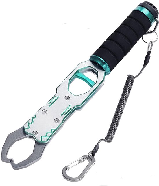 11-inch fish lip clip, professional aluminum alloy fish clip with 360° rotating non-slip handle, 40-pound heavy-duty gripper, suitable for fishing, catching and releasing controlled tackle. van Merkloos