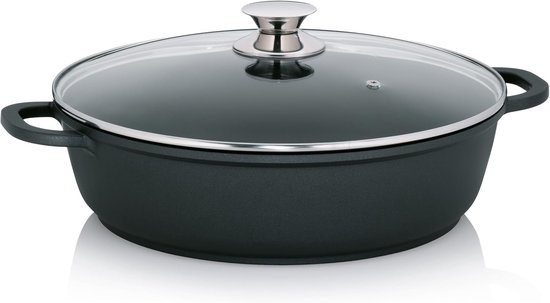 11554 Serveerpan, antiaanbaklaag, gegoten aluminium (5mm), 5 l