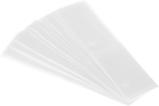 118x30mm Perforated Shrink Bands - 250 Pack - PVC Shrink Film voor Potten en Blikken - Doorzichtig - Geschikt voor Banden met Diameter 2.76 tot 2.91 Inch van Merkloos