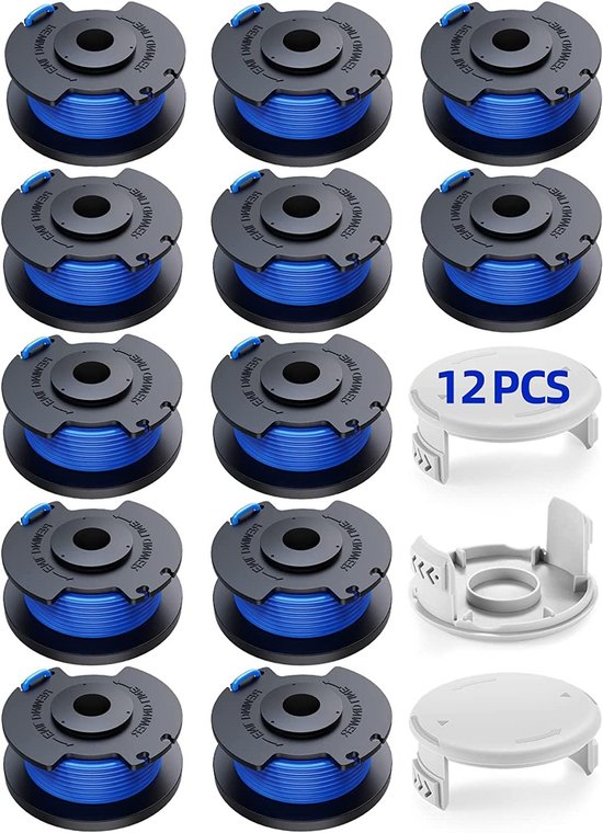 12-pack draadspoelen met 3 hoezen voor Ryobi grastrimmers van Merkloos	