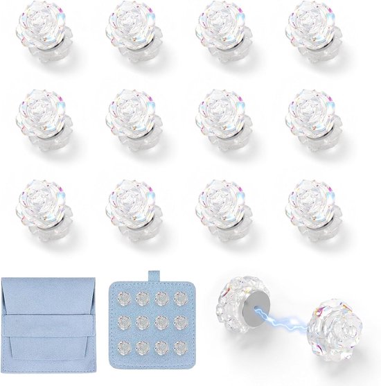 12 Pairs Floral Veil Weights, Double-Sided Bridal Veil Weights for Fixing Long Veils, Magnetic Bridal Veil Weights for - ShopVlot