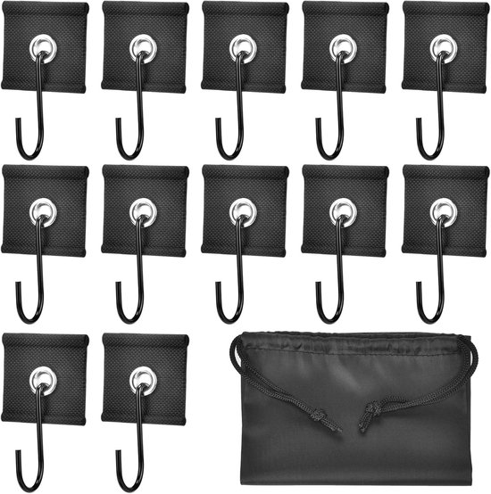 12 Pcs Loader Strip Hooks 5/6mm and 7/8mm, RV Awning Hooks for Tiller Rail, Camping Ticket Hooks, Tube Strip Hooks for - ShopVlot