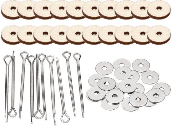 12mm Poppenverbindingen, set van 10 afneembare kneppelverbindingen met vezelplaatbakje voor het maken van beerpoten, hoofdverbindingen, DIY-knutselaccessoires