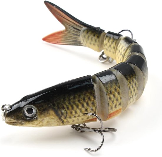 13.5 cm Meerdere Segmenten Vissen Aas, Realistische Swimbaits met Haak voor Baars, Perfect voor Zoetwatervissen