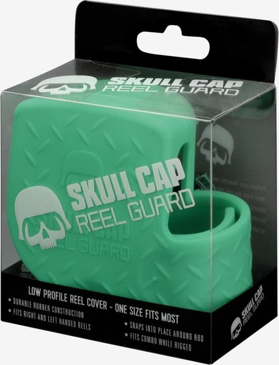13fishing 13 FISHING SKULL CAP CASTING REEL COVER TX GROEN van 13Fishing
