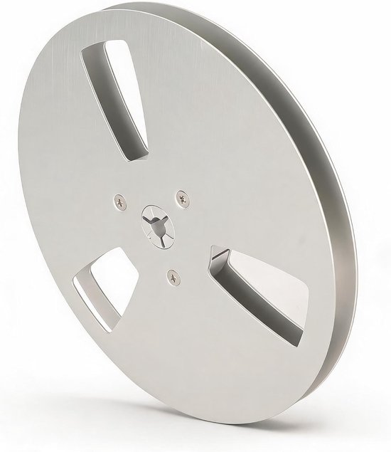 1/4 7 Inch Lege Bandspoel, Aluminium Spoelspoel, Bandrecorder-accessoire 3-gaats Spoelspoel Tot Spoel, Opening Machineonderdeel Spoelspoel (Zilver)