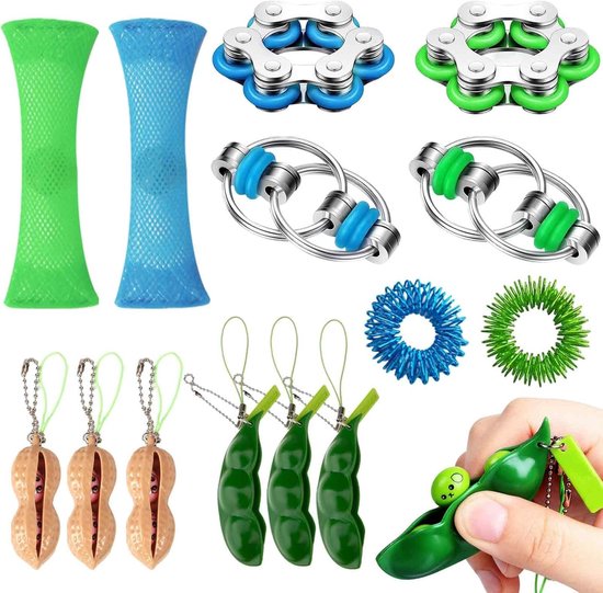 14 Delen Fidget Speelgoed Set voor Stressverlichting, Autisme en Ontspanning voor Volwassenen en Kinderen, Spinner en Antistress Speelgoed