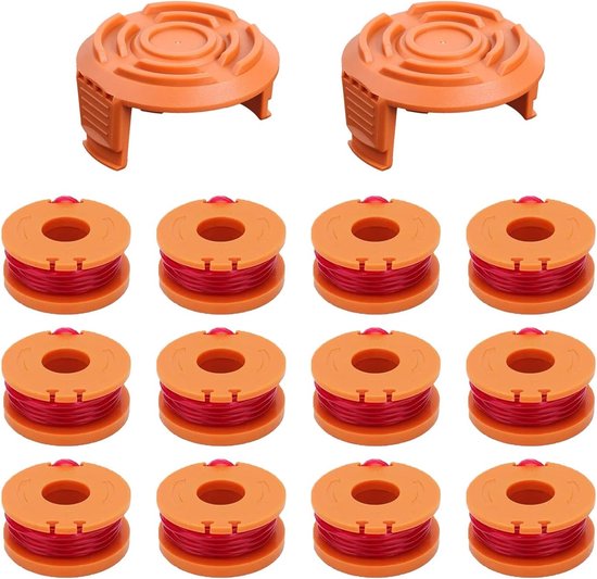 14-delige vervangende spoel lijn voor grastrimmer, Ø1.65mm, 3m spoelen voor WG163E/WG157E/WG169E/WG151/WG155/WG160/WG175, ideaal voor tuinonderhoud en grasmaaien