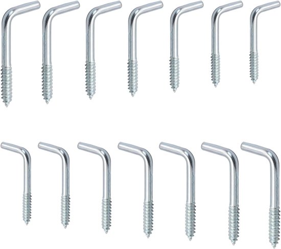 14 pcs screw hooks, L hooks - ShopVlot