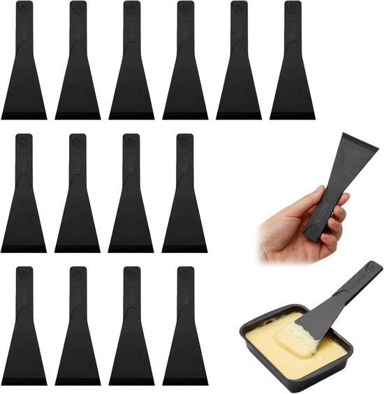 14 Stuks Spatules en Nylon pour Raclette, Nylon Spatels voor Raclette, 8-delige Set, Krasbestendig Keukengerei voor Raclette-Grill, Fondue en Pannenkoeken, Ideaal voor Thuis en Restaurants