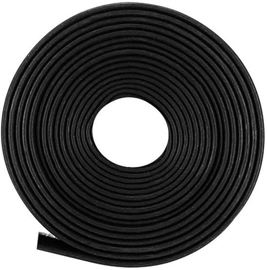 14mm Dia 23mm Flat Heat Shrink Tubing Wrapping Hose, 1m Length Electrical Insulation Heat Shrink Wrap Cable Cover, 2:1 Ratio Waterproof Covers for Electrical Insulation and Repairs, Black van DealMux