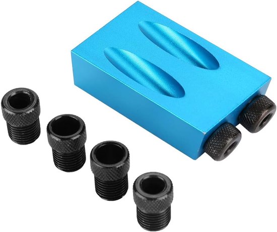 15 Graden Zakgatmal, Schuine Boorgeleiderset voor Houtbewerking met 6/8/10 Mm adapter, Niet Gemakkelijk Te Roesten, Houten Hellend Gat voor Het Verbinden van Houten Planken