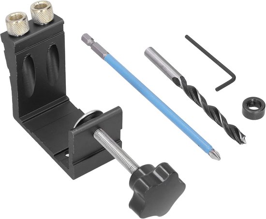 15° Hoek Houtbewerking Schuine Gatenzoeker Ponszoeker Installatiegereedschap voor Houtsplitsing Schuine Gatopener voor Platen van Verschillende Diktes(2#)
