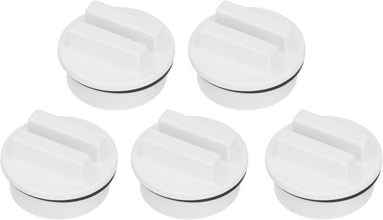 1,5 inch zwembadbuisstop schroefdraad, 5 stuks winterdoppen voor inlaatmondstuk zwembad winterstop doppen set met O-ring voor de wintermaanden